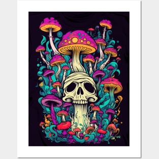 Psychedelic World Sketches Magic Shroom Posters and Art